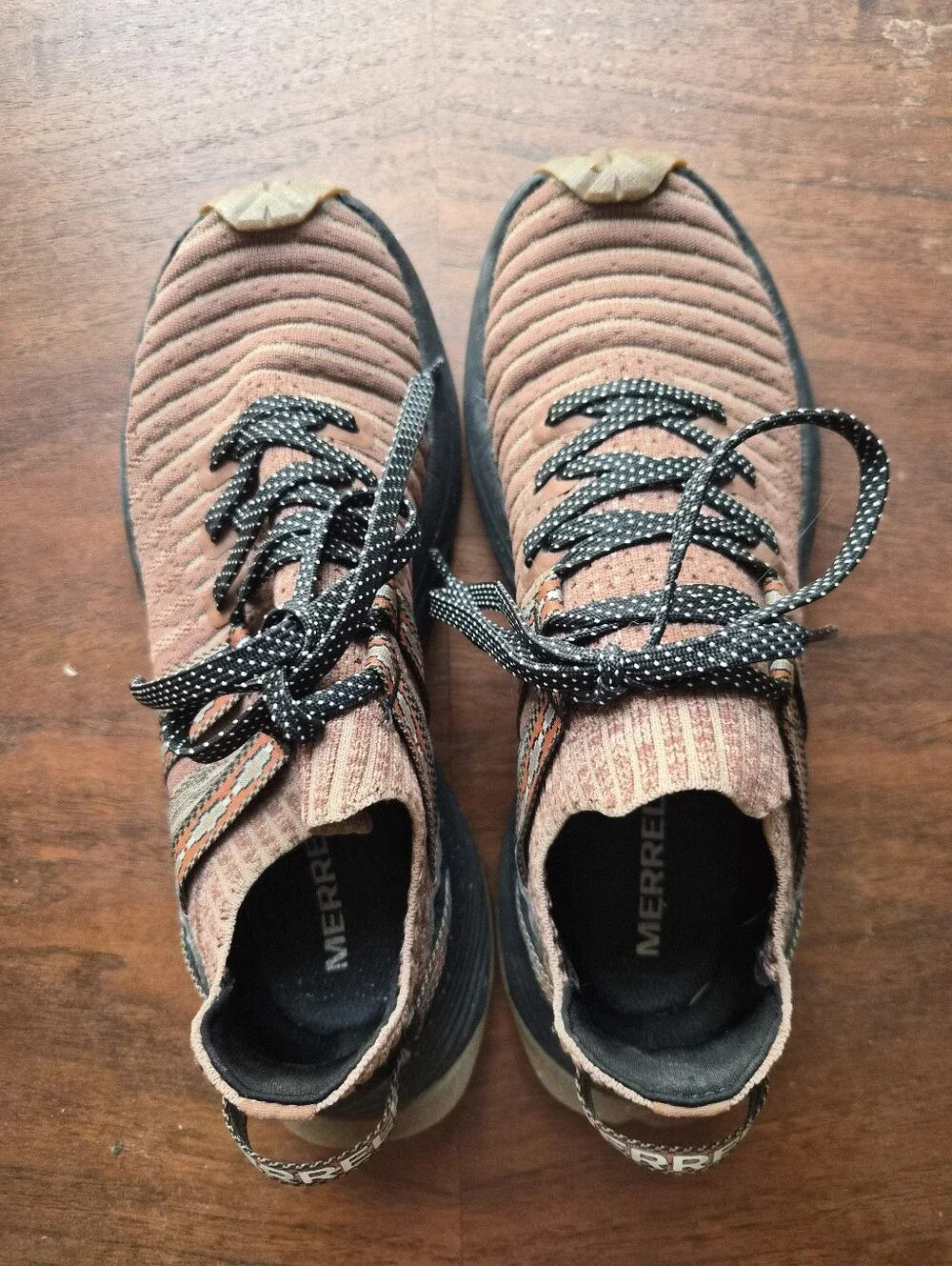 Merrell Women's Rust Brown Knit Trail Running Shoes Size 7